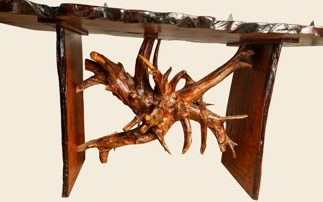 Redwood Burl Console, Redwood Burl