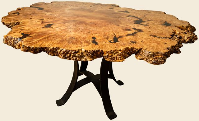 Maple Burl Dining Table, Maple Burl