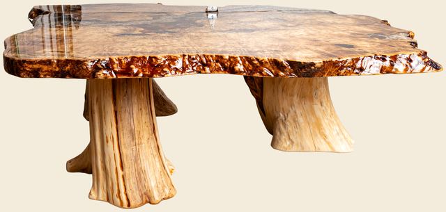 Myrtle Burl Coffee Table, Myrtle Burl