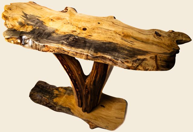Buckeye Burl Sofa Table, Buckeye Burl