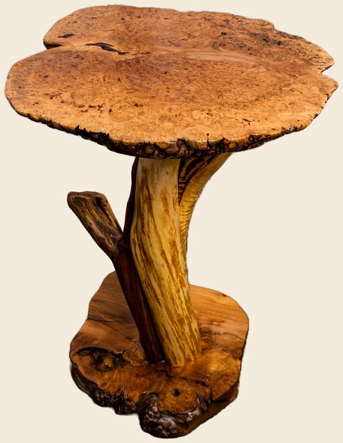 Buckeye Burl Pub Table on Juniper, Buckeye Burl